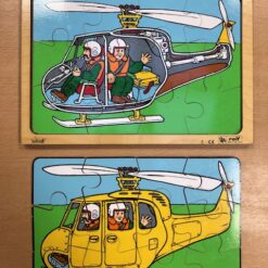 helikopter 2-lagen puzzel 2x12 st.
